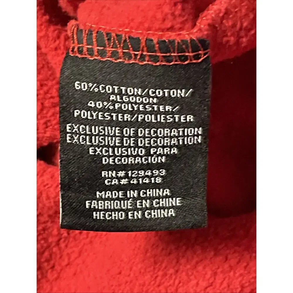Disney Collection By Neff Mickey Mouse Hoodie Sweatshirt Mens Size Medium Red